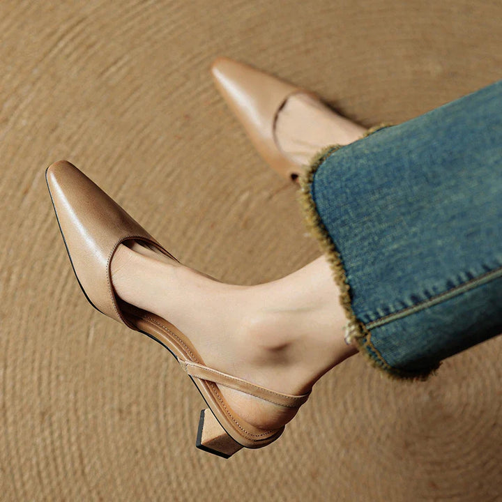 Sylvie Leather Heels