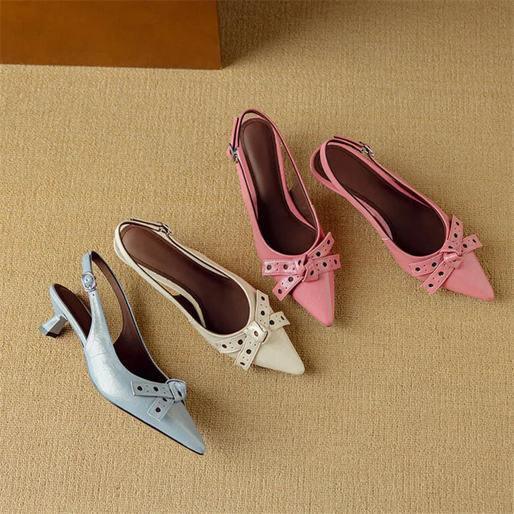 Leona Genuine Leather Heels