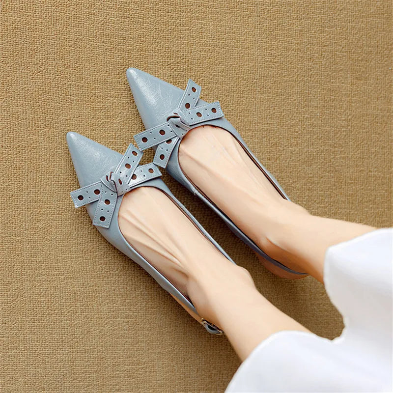 Leona Genuine Leather Heels