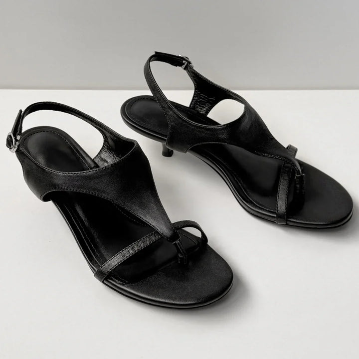 Savannah Leather Slingback Heels