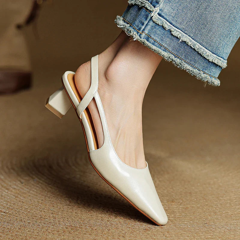 Sylvie Leather Heels