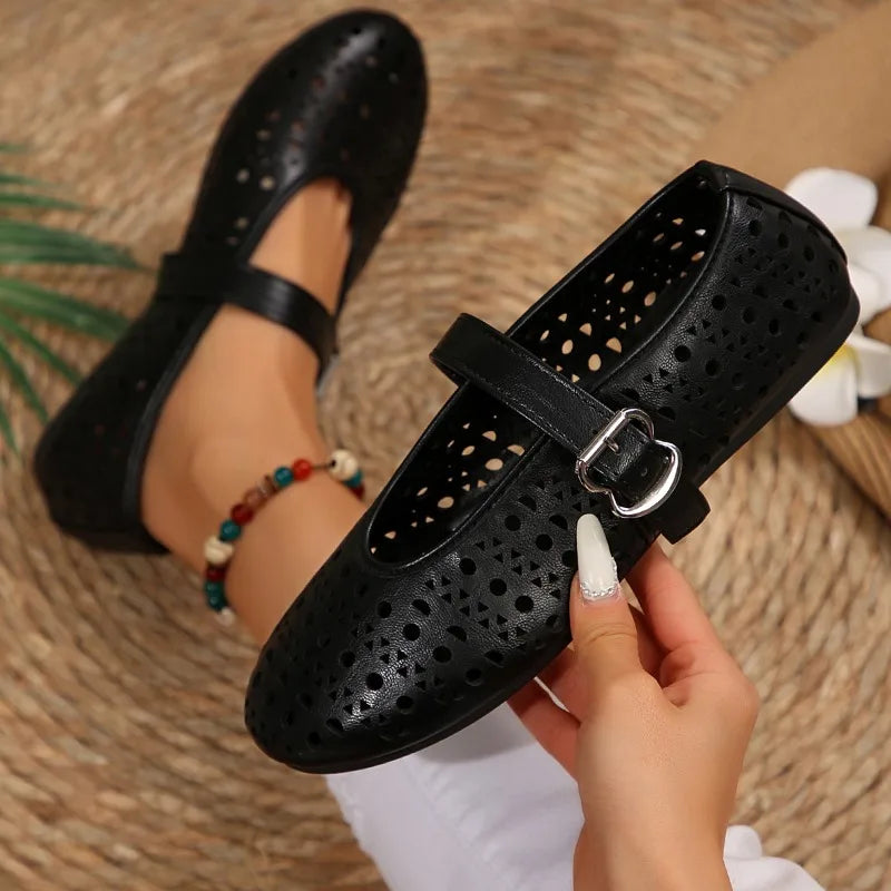 Aveline Leather Flats