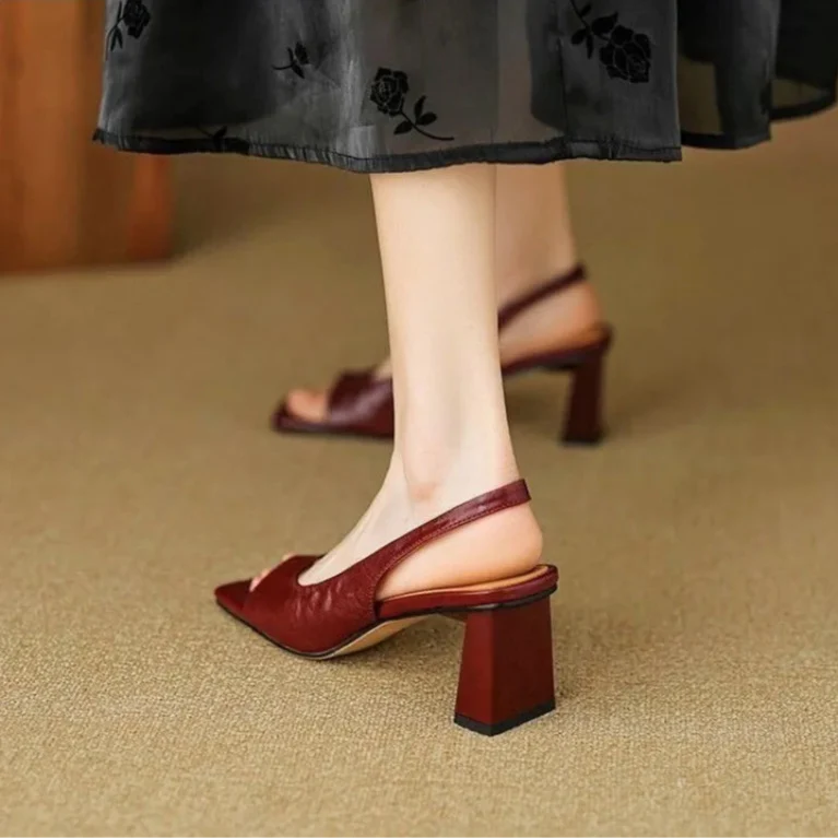 Averra Leather Heels