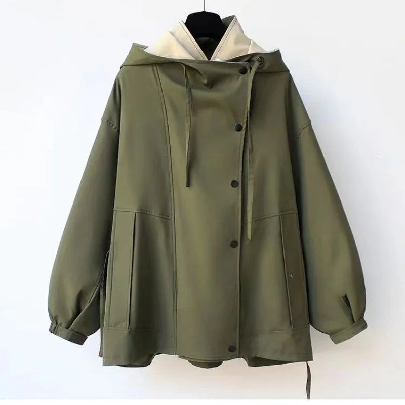 Xiandra™ - Trendy Hooded Windbreaker Coat