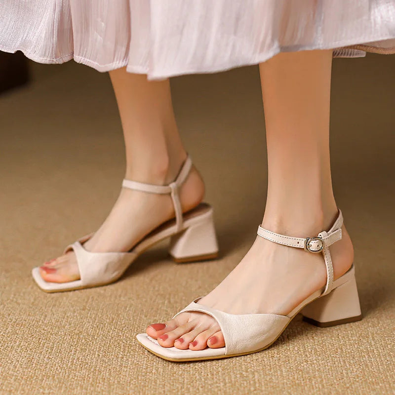 Calvera Leather Heels