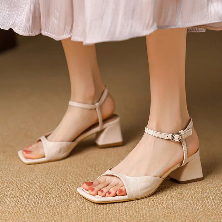 Calvera Leather Heels