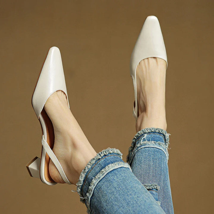 Sylvie Leather Heels