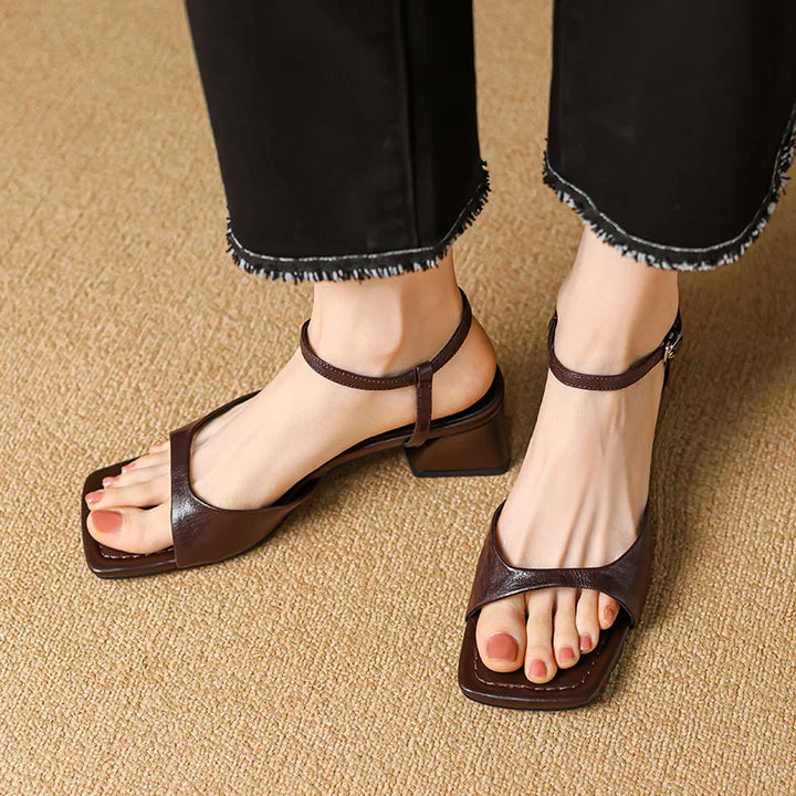 Calvera Leather Heels