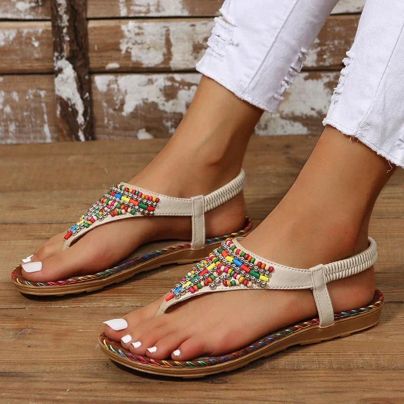 Miraya - Artisan Beaded Sandals