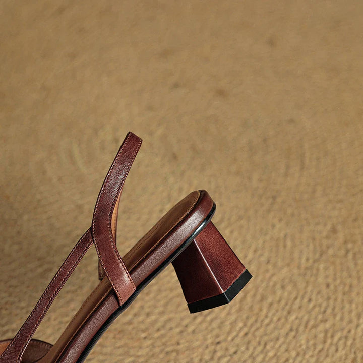 Sylvie Leather Heels