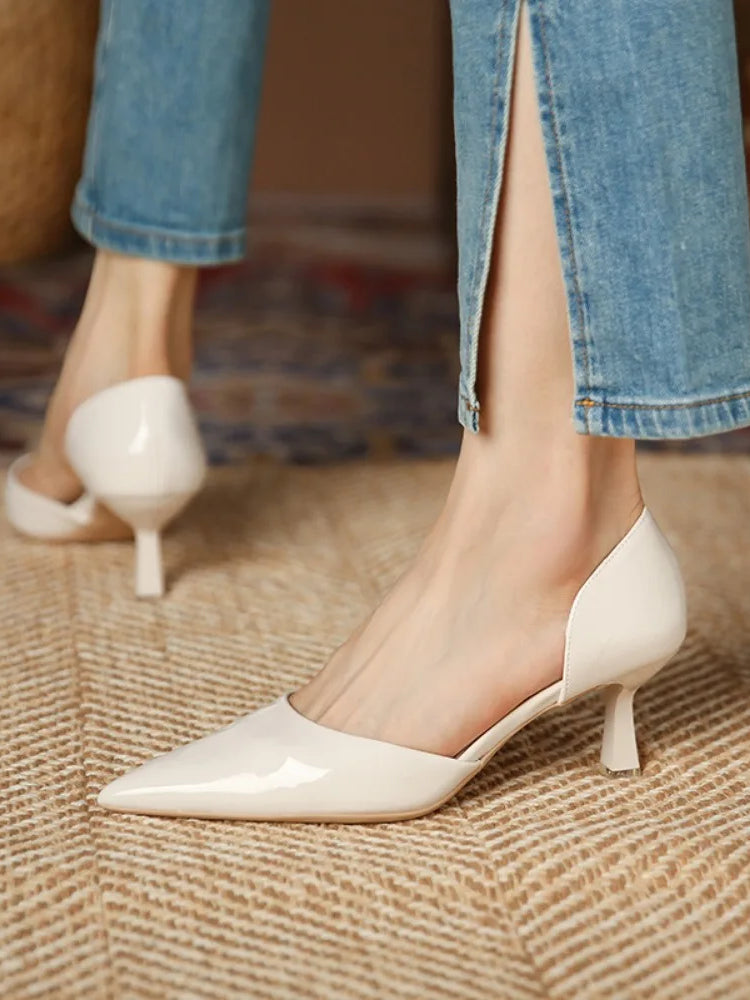 Aveline Leather Heels