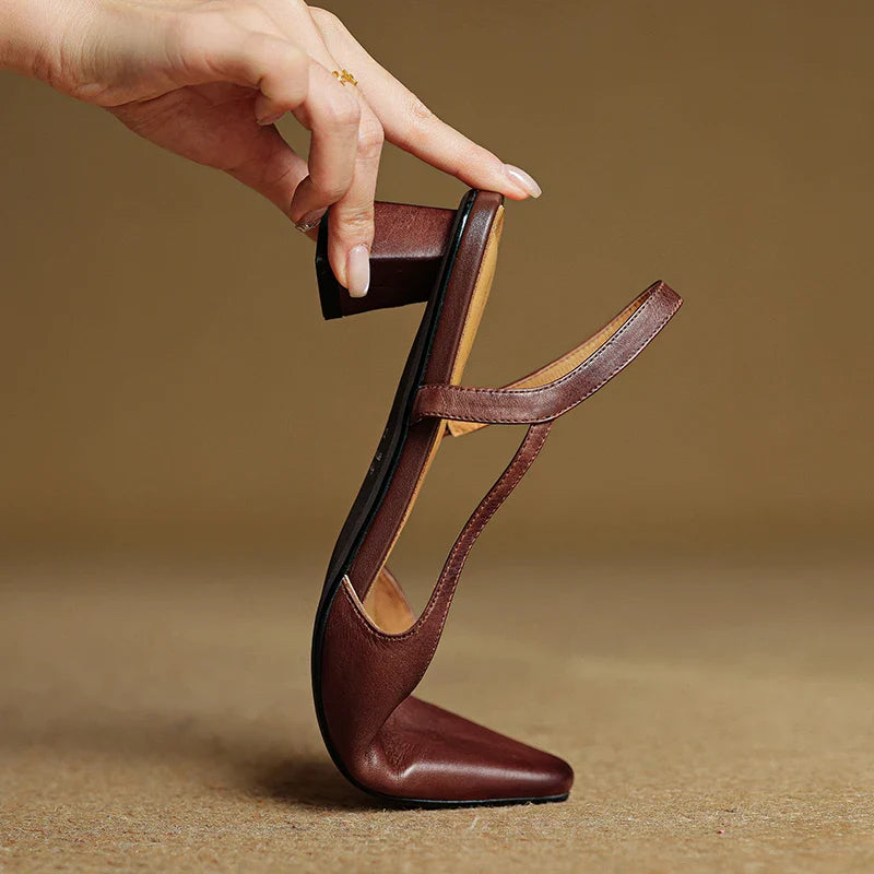 Sylvie Leather Heels