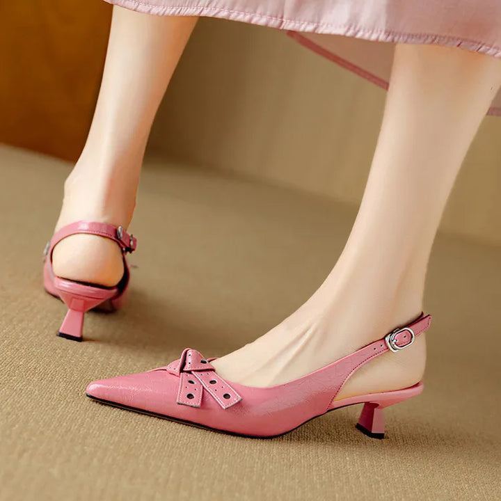 Leona Genuine Leather Heels