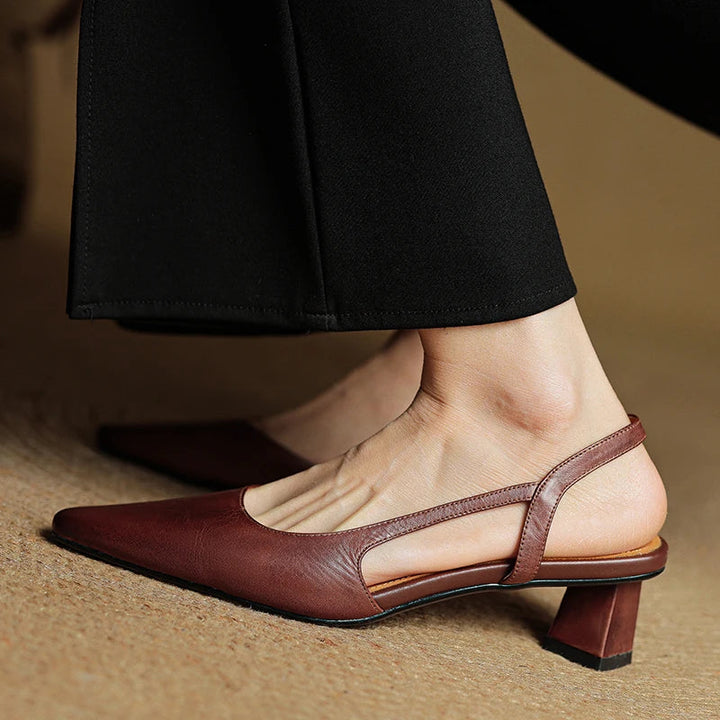 Sylvie Leather Heels