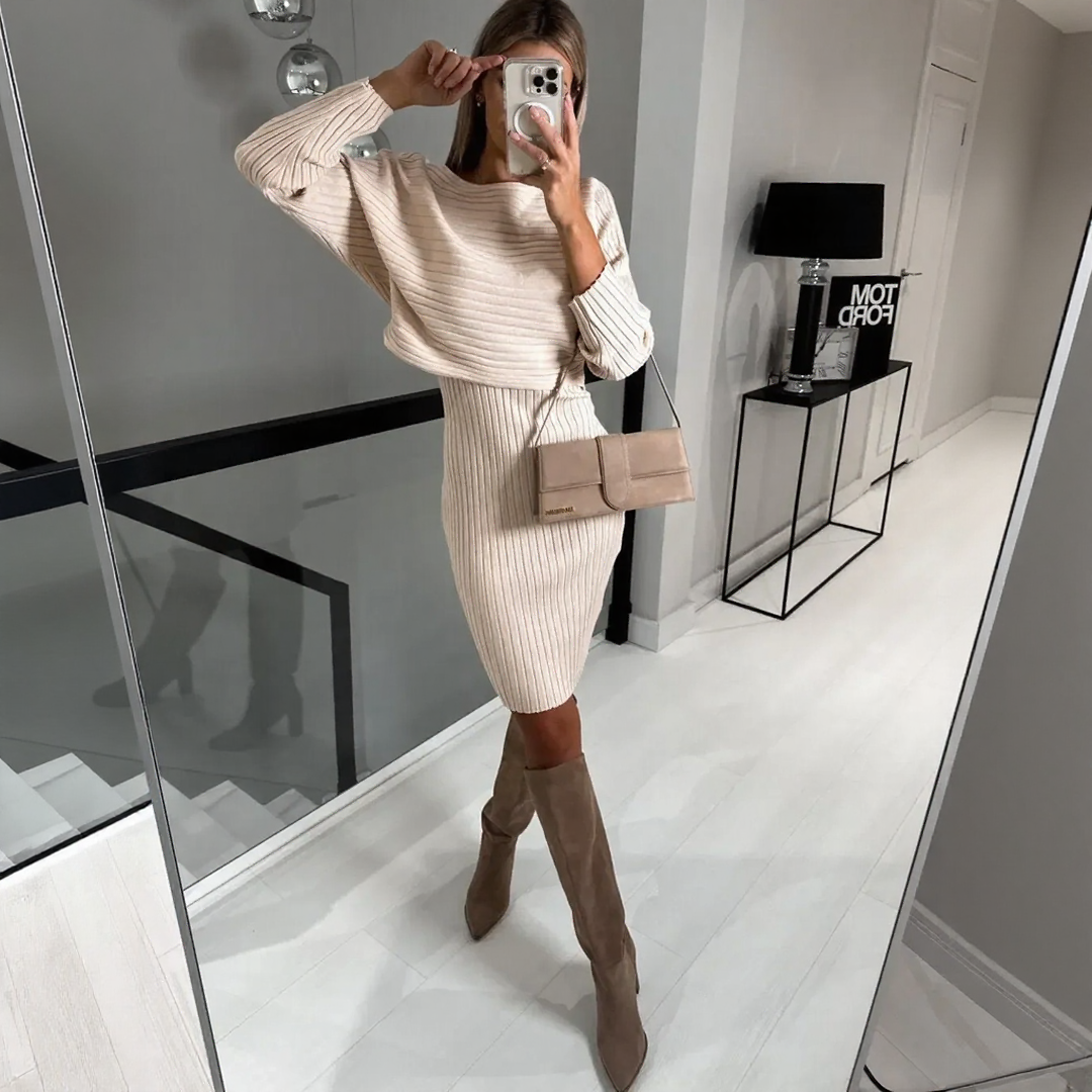 Sally | Dress and Sweater Set
