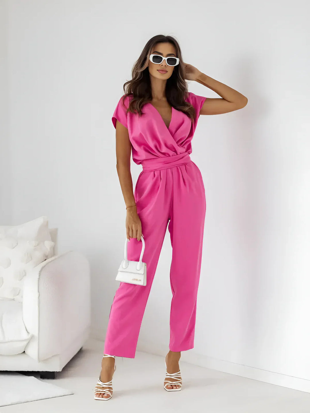 Véronique | Chic Jumpsuit with V-Neck