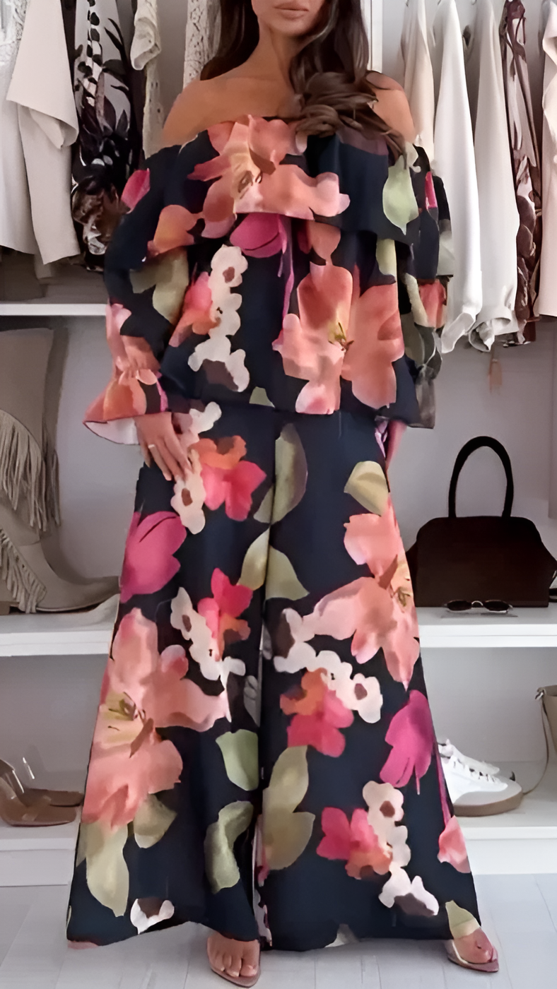 Silvia | Elegant Off-Shoulder Set