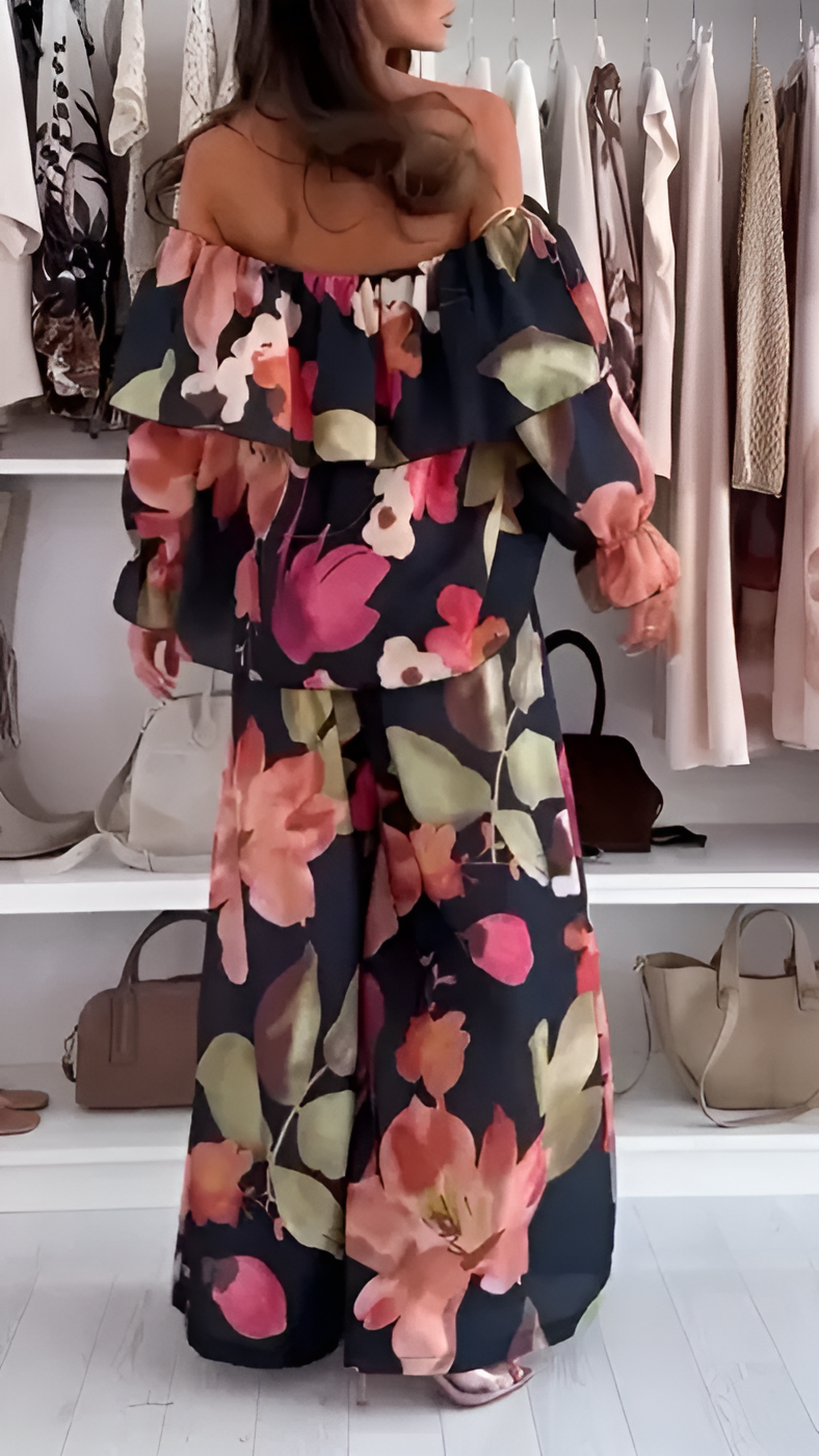 Silvia | Elegant Off-Shoulder Set