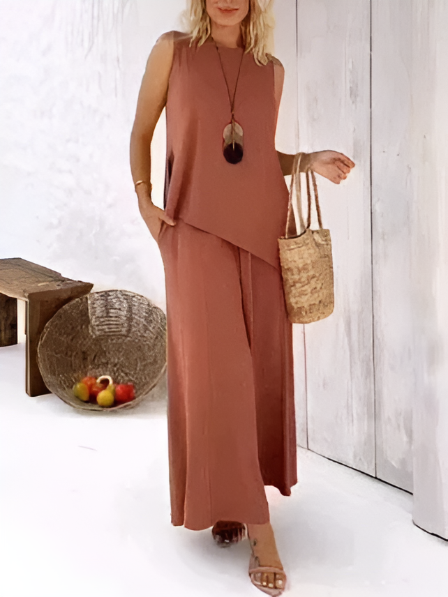 Lorena | Elegant Sleeveless Set