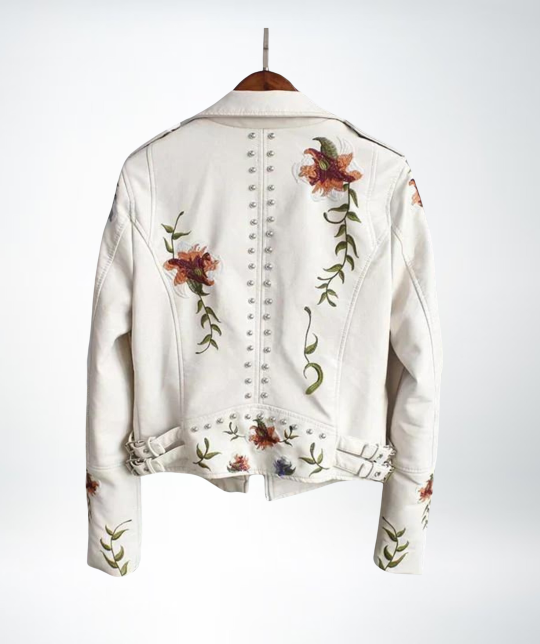 Rose™ - Ladies Floral Leather Jacket