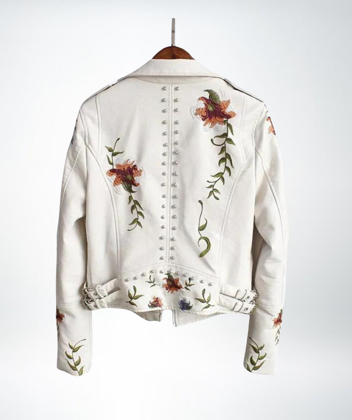 Rose™ - Ladies Floral Leather Jacket