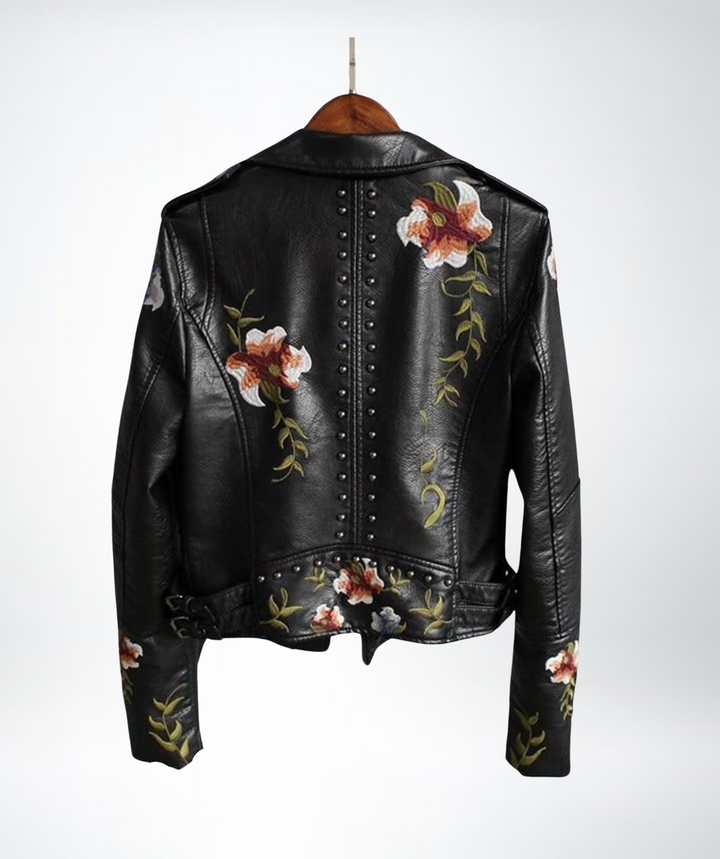 Rose™ - Ladies Floral Leather Jacket