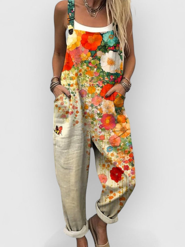 Ester | Handcrafted vintage floral jumpsuit