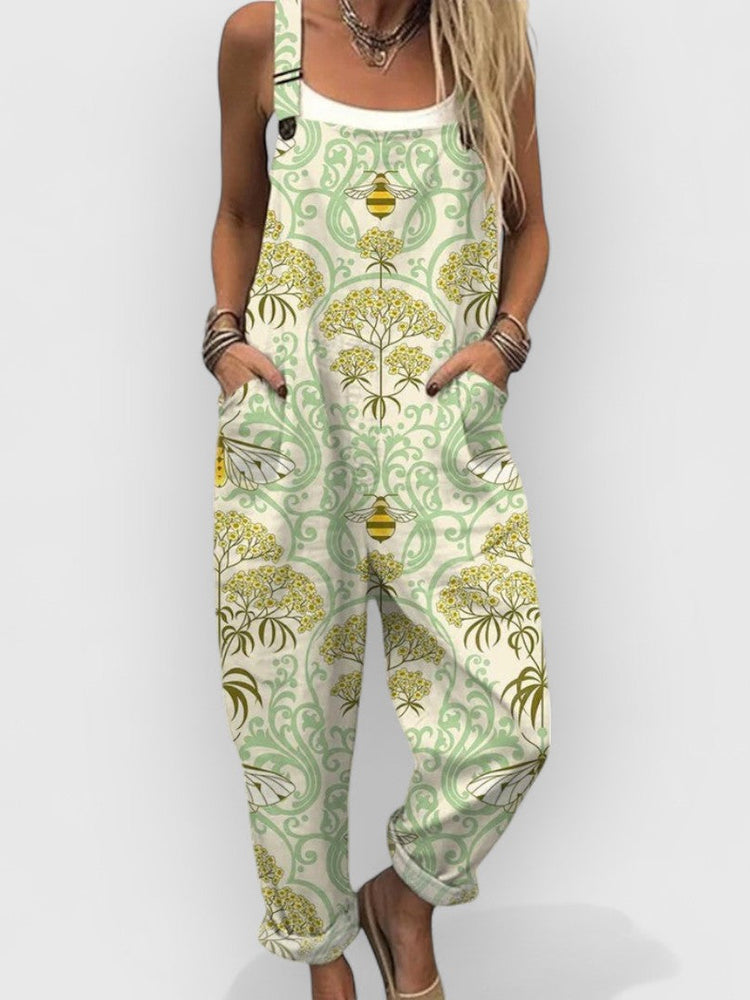 Aurora | Vintage floral jumpsuit for unique looks