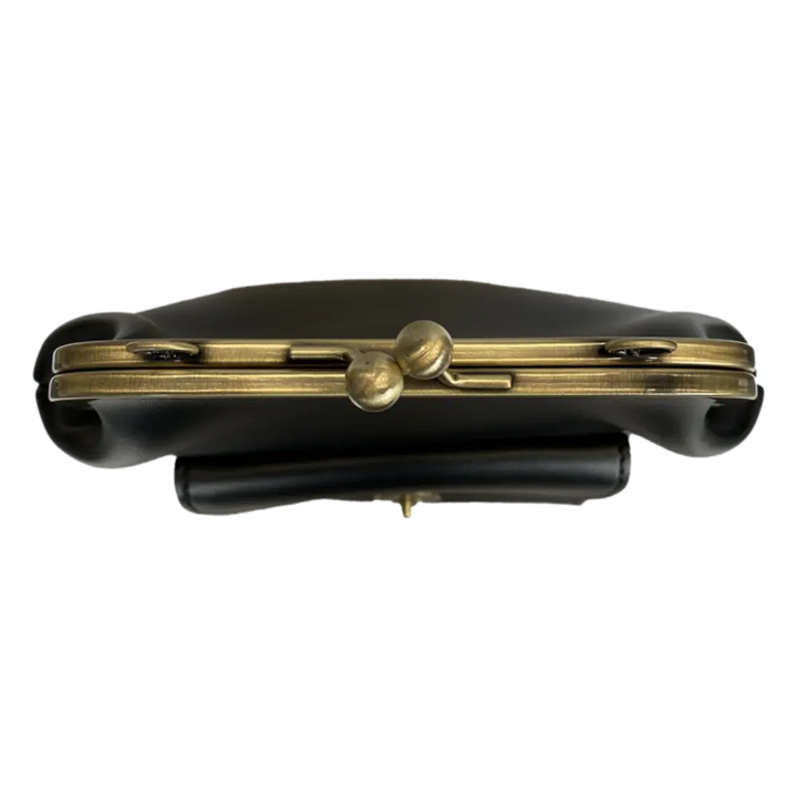 Anna - Chic Leather Bag with Kiss-Lock Closure