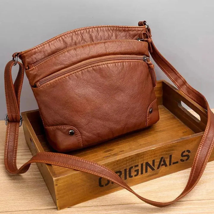 Isla - Functional Large Capacity Leather Shoulder Bag