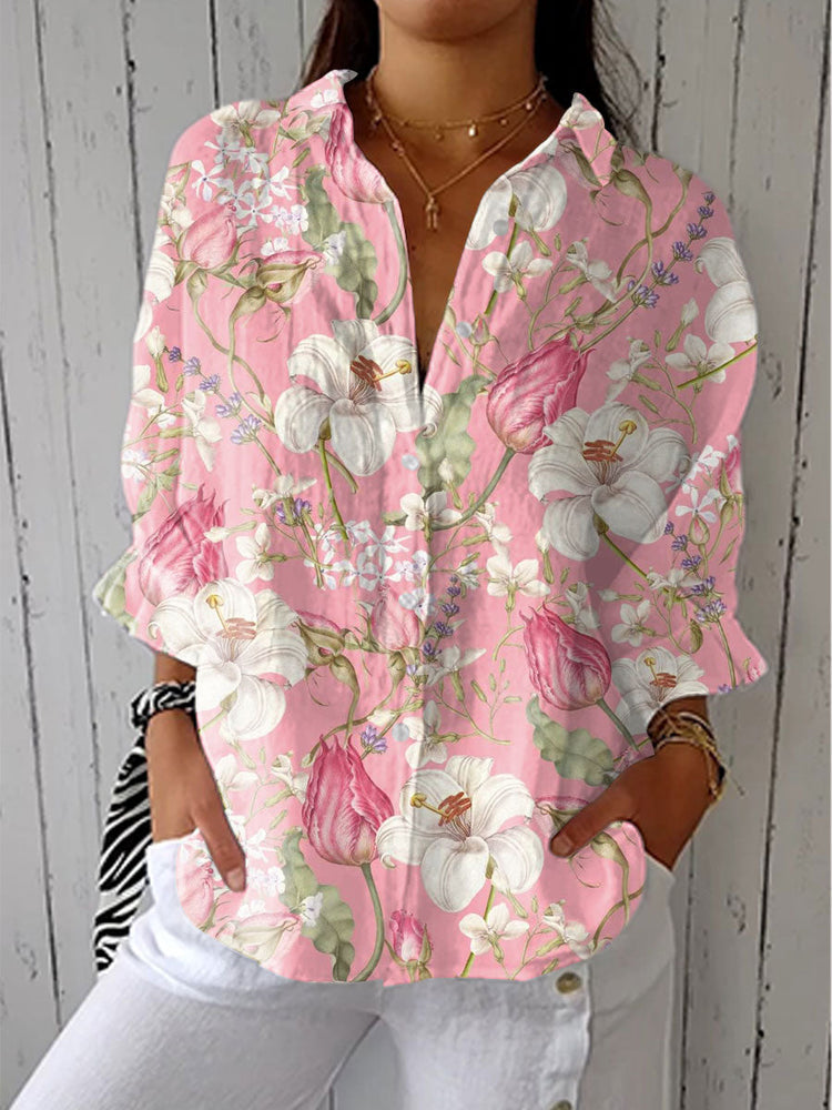 Lorraine - Elegant Bloom Blouse