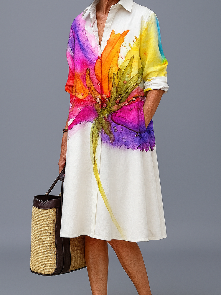 Dorisa – Luxe Midi Dress for Effortless Summer Comfort