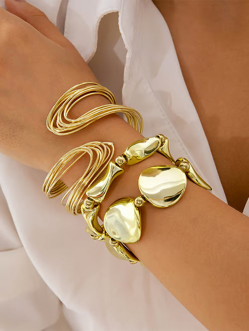 Geometric Open Bracelet