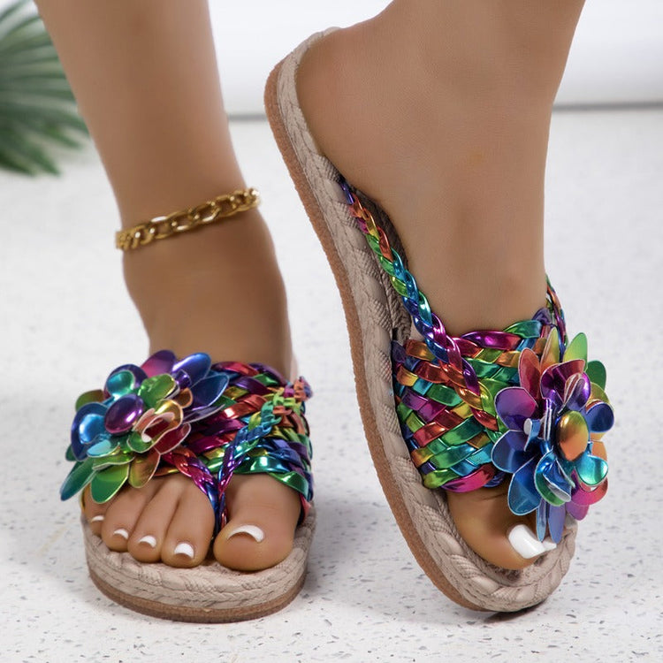 Sadie - Vibrant Bloom Sandals