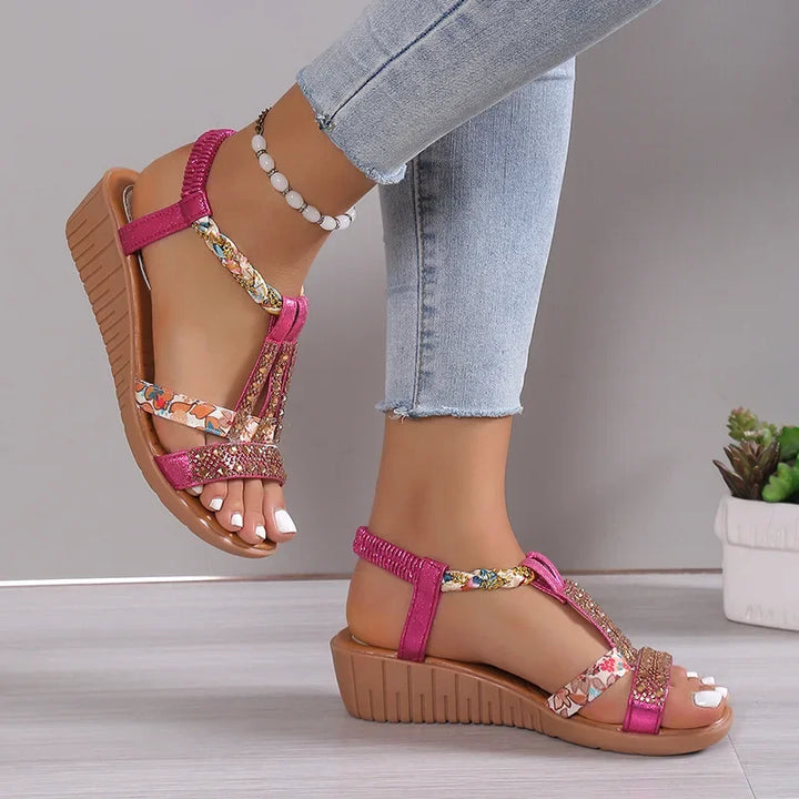Nellie - Embellished Comfort Sandals