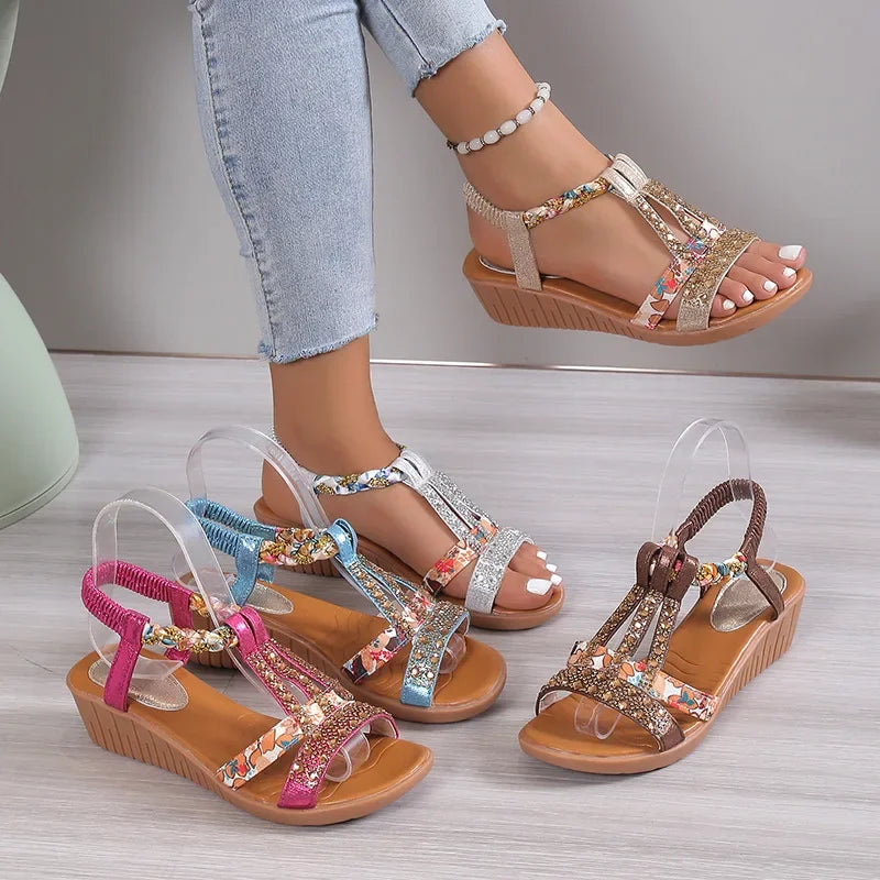 Nellie - Embellished Comfort Sandals