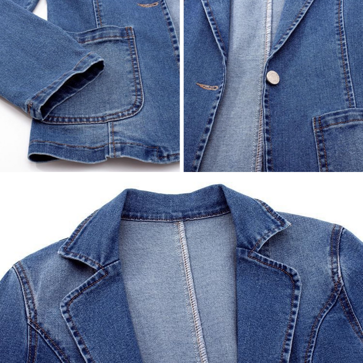 Mellie™ - Classic Denim Blazer