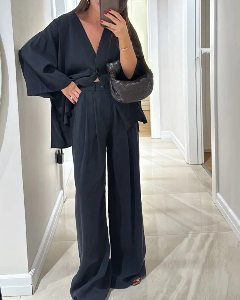 Céline | Coordinated Set with V-Neck