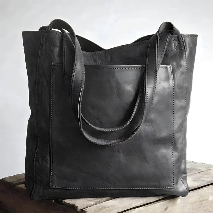 Opal - Stylish Multi-Pocket PU Leather Tote Bag
