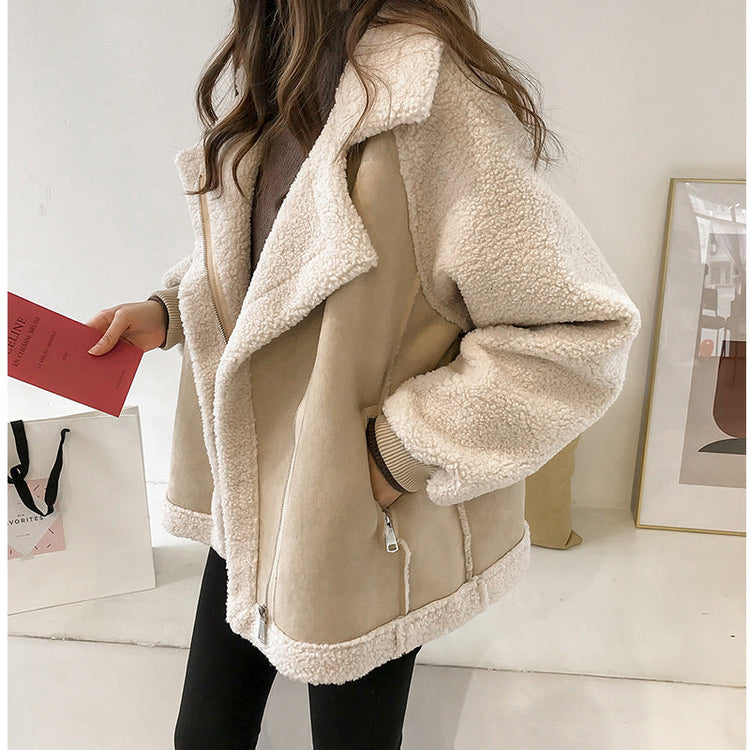 Lana™ - Stylish Faux Shearling Zip-Up Jacket