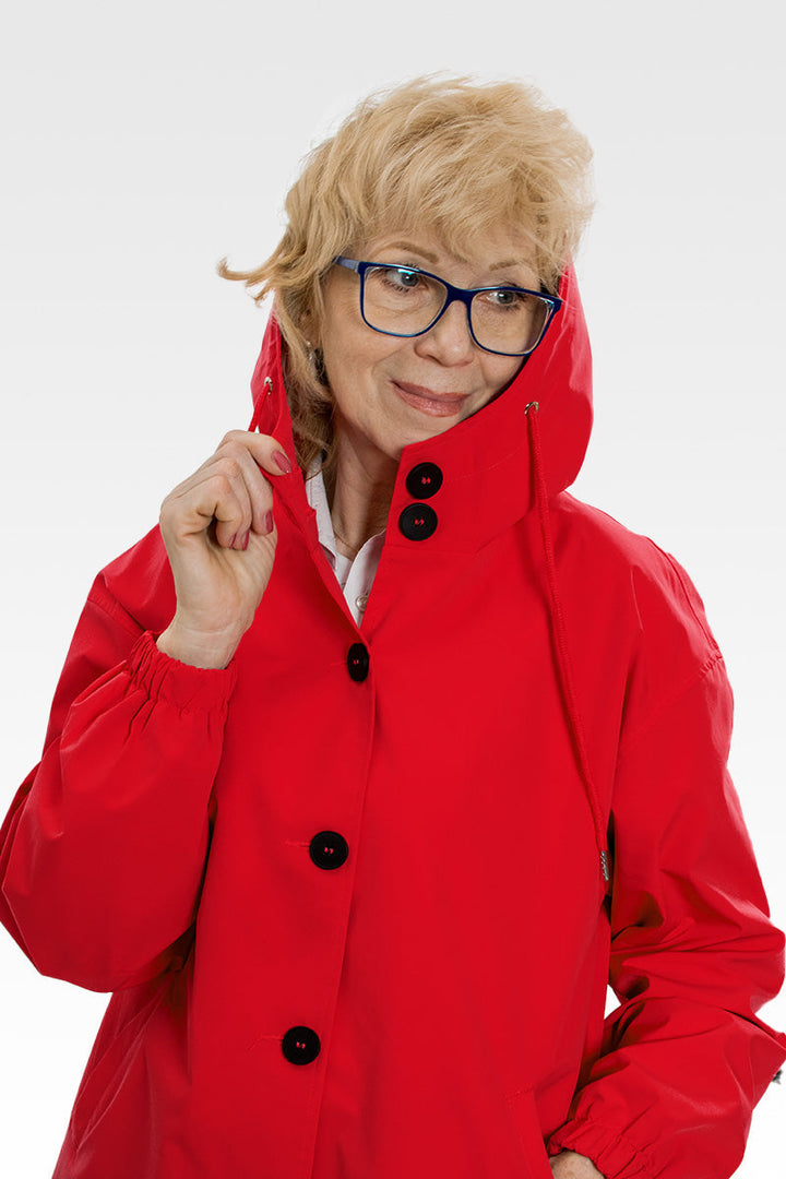 Rachel™ - Water-Resistant Oversized Hooded Windbreaker