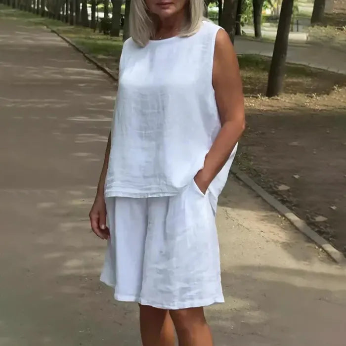 Sofía | Linen Short Set