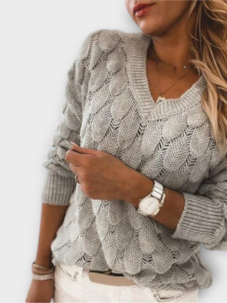 Noemier - Pullover with V-neck