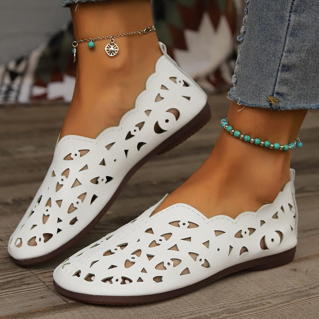 Sage Comfort Leather Flats