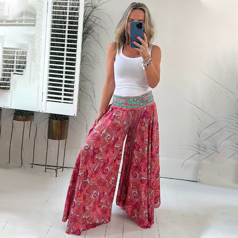 Kelly - Colorful Palazzo Pants