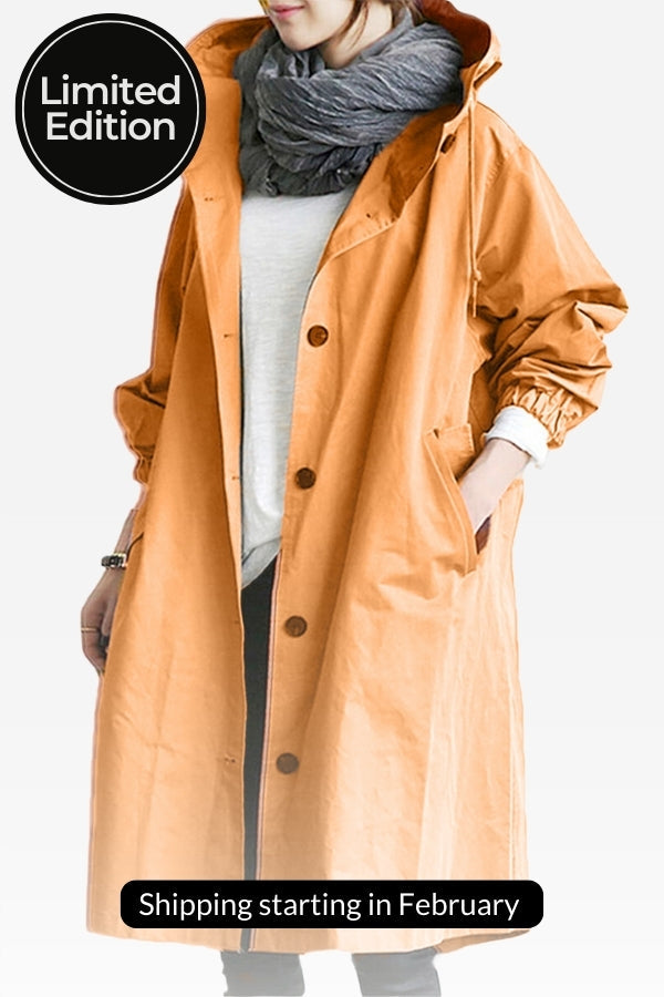 Rachel™ - Water-Resistant Oversized Hooded Windbreaker